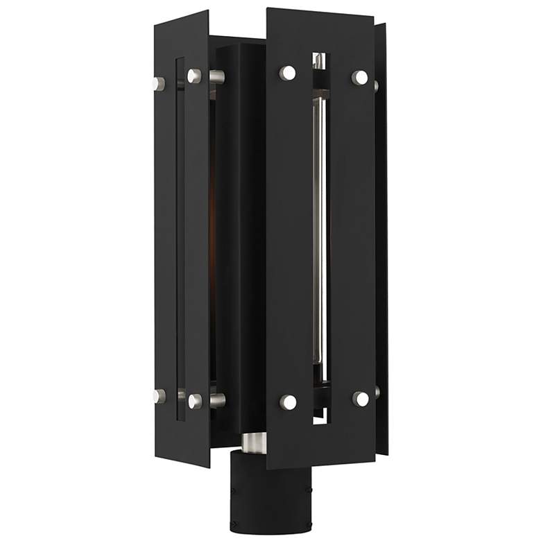Image 2 Utrecht 1 Light Black Outdoor Post Top Lantern
