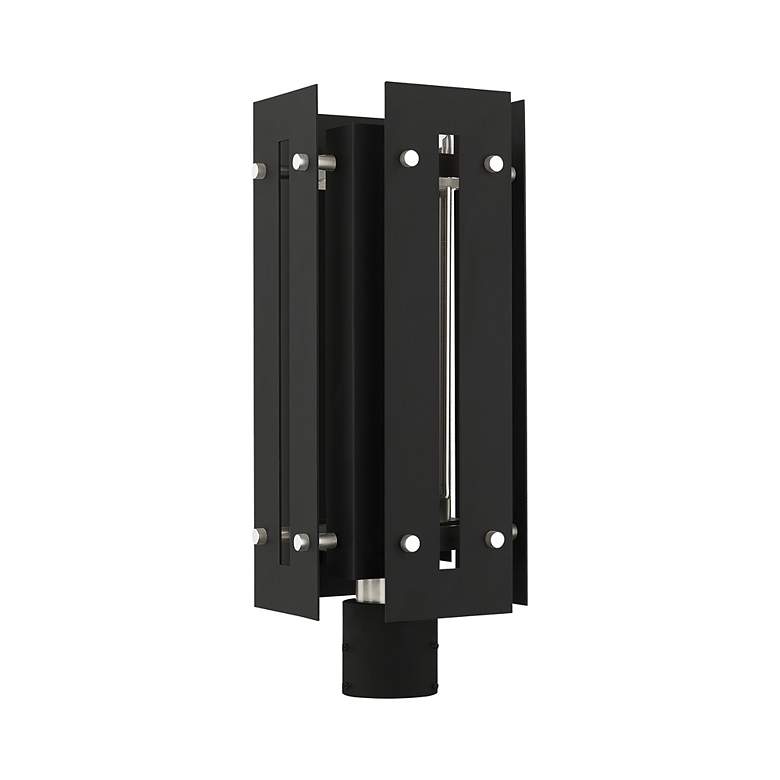Image 4 Utrecht 1 Light Black Outdoor Post Top Lantern more views