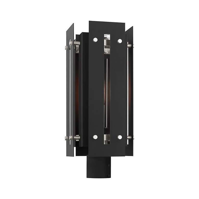 Image 5 Utrecht 1 Light Black Outdoor Post Top Lantern more views