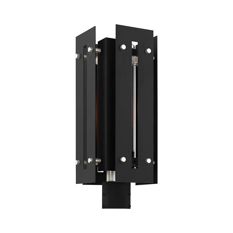 Image 6 Utrecht 1 Light Black Outdoor Post Top Lantern more views