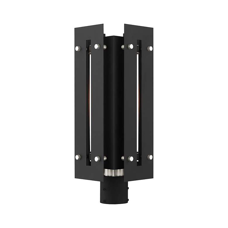 Image 7 Utrecht 1 Light Black Outdoor Post Top Lantern more views