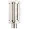 Utrecht 1 Light Brushed Nickel Outdoor Post Top Lantern