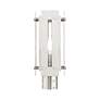 6_Utrecht 1 Light Brushed Nickel Outdoor Post Top Lantern more views