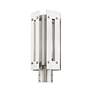7_Utrecht 1 Light Brushed Nickel Outdoor Post Top Lantern more views