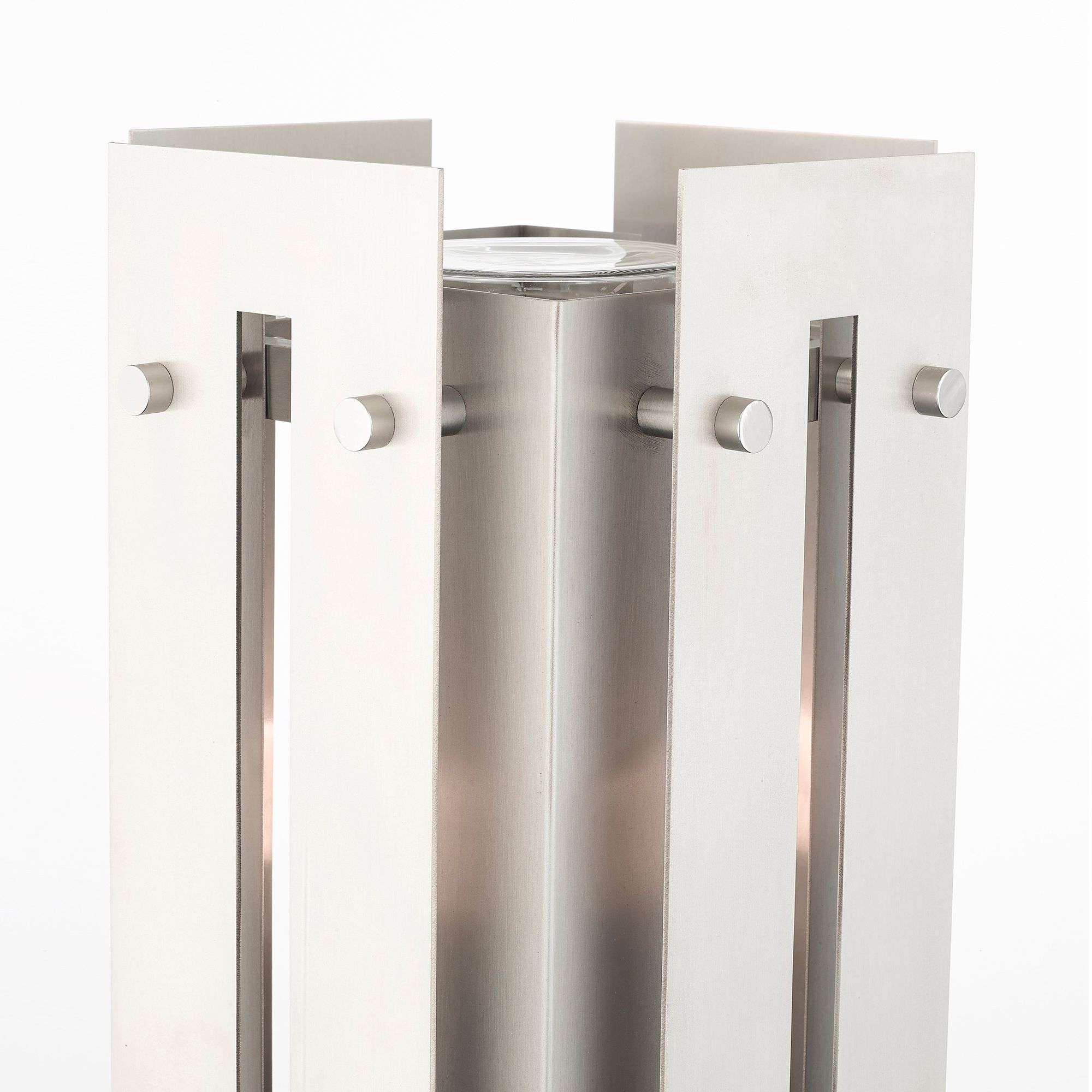 Utrecht 1 Light Brushed Nickel Outdoor Post Top Lantern