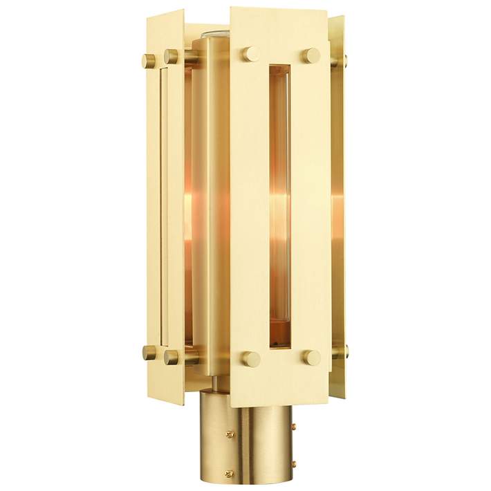 Utrecht 1-Light Black outdoor Post Top Lantern with Clear Glass Utrecht 1-Light Black outdoor Post Top Lantern with Clear Glass