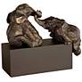 Uttermost 16" Playful Pachyderms Elephants Accent Sculpture