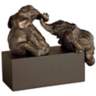Uttermost 16" Playful Pachyderms Elephants Accent Sculpture