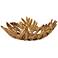Uttermost 19 3/4" Wide Gold Oak Leaf Decorative Bowl