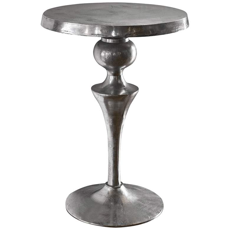 Image 1 Uttermost 21 inch Wide Noland Round Aluminum Accent Table