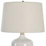 6_Uttermost 24 1/2" High Opal White High Gloss Glaze Ceramic Table Lamp more views