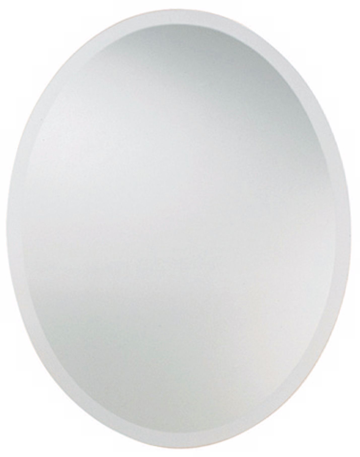 Uttermost 24" x 36" Frameless Oval Wall Mirror - #49258 | Lamps Plus