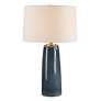 2_Uttermost 26 1/4" High Submerged Deep Blue Glaze Ceramic Table Lamp