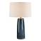 Uttermost 26 1/4" High Submerged Deep Blue Glaze Ceramic Table Lamp