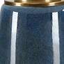 7_Uttermost 26 1/4" High Submerged Deep Blue Glaze Ceramic Table Lamp more views
