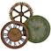 Uttermost 3-in-1 Hand-Forged Metal 35" Wide Wall Clock