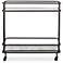 Uttermost 34" Wide Bronze Bar Cart