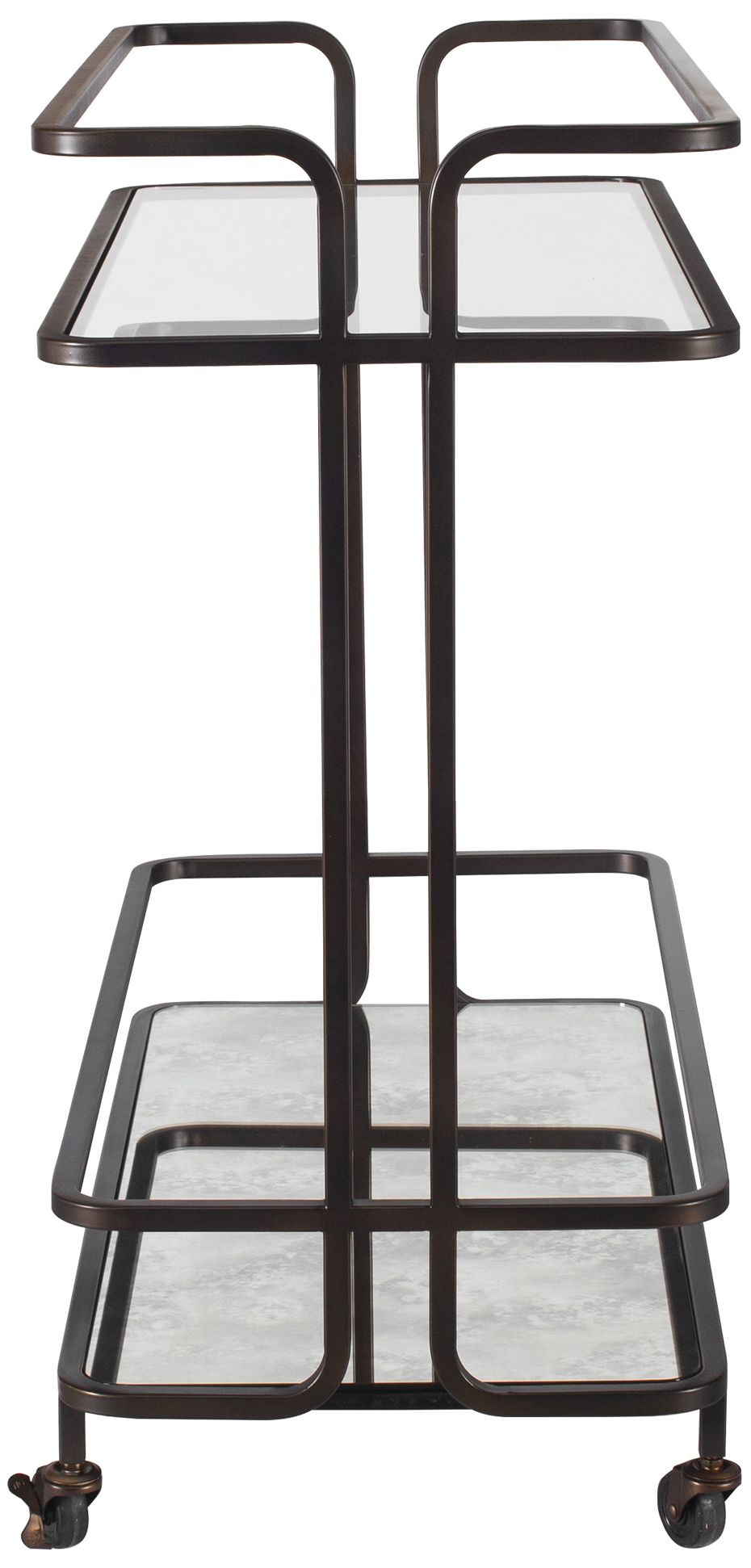 Image 5 Uttermost 34" Wide Bronze Bar Cart more views