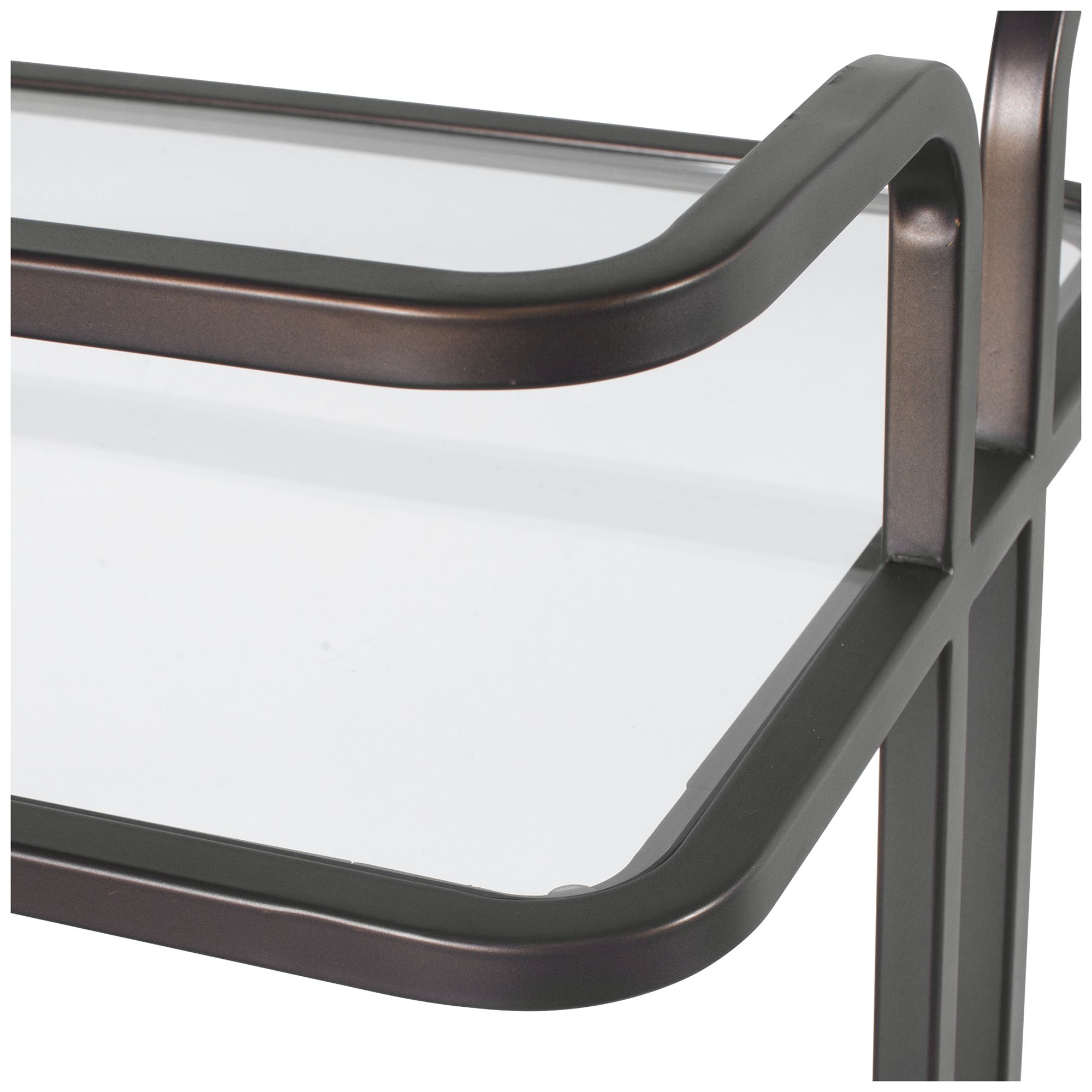 Image 6 Uttermost 34" Wide Bronze Bar Cart more views