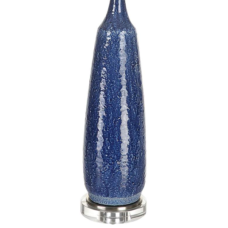 Image 4 Uttermost 36 1/4 inch Newport Blue Tall Ceramic Table Lamp more views