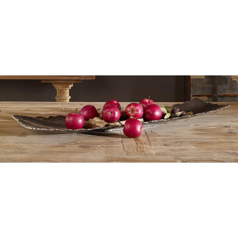 Image 2 Uttermost 36" Wide Camilla Textured Nickel Modern Tray more views