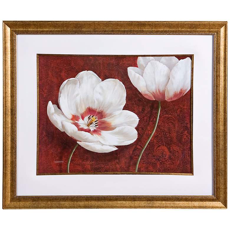 Image 1 Uttermost 40 1/4 inch Wide Prized Blooms Framed Wall Art