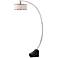 Uttermost 75 3/4" High Kelcher Brushed Nickel Arc Floor Lamp