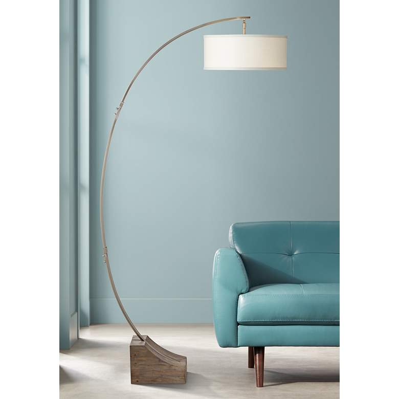 Image 1 Uttermost 78 inch High Valance Arc Floor Lamp