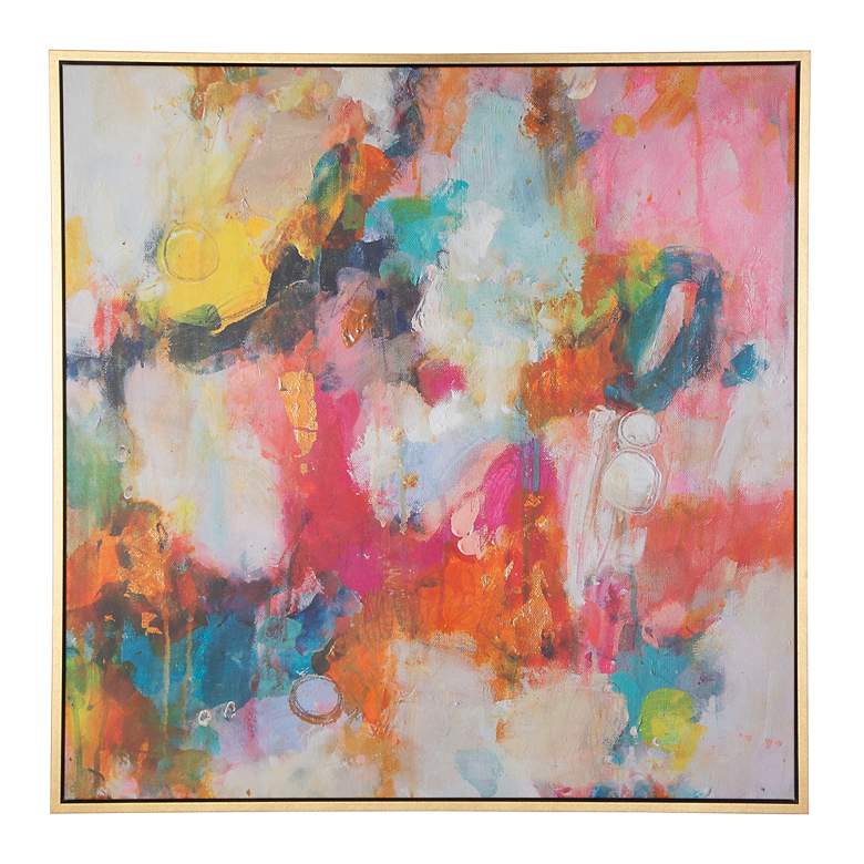 Image 1 Uttermost A Colorful Mindset 44" Framed Canvas