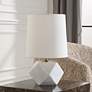 4_Uttermost A Cut Above 15"H White Marble Accent Table Lamp more views