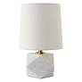 5_Uttermost A Cut Above 15"H White Marble Accent Table Lamp more views