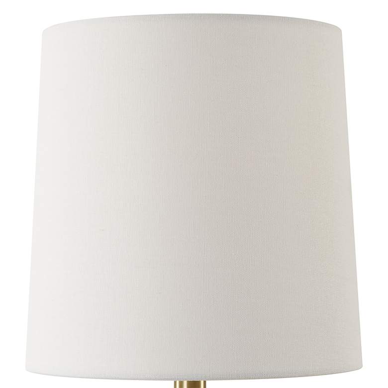 Image 6 Uttermost A Cut Above 15"H White Marble Accent Table Lamp more views