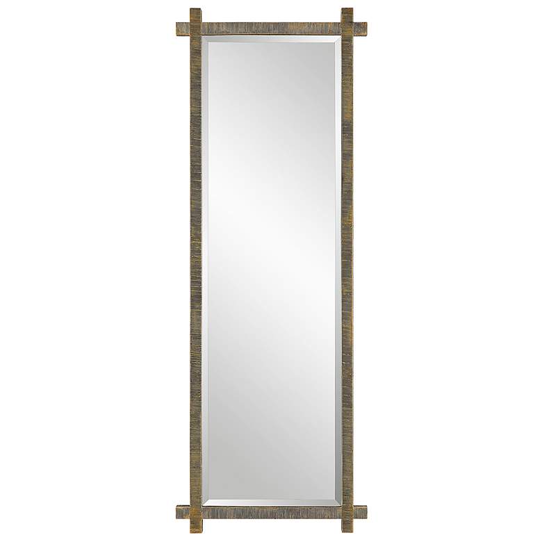 Image 3 Uttermost Abanu Ribbed Gold Dressing Mirror