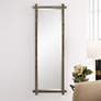 Uttermost Abanu Ribbed Gold Dressing Mirror in scene