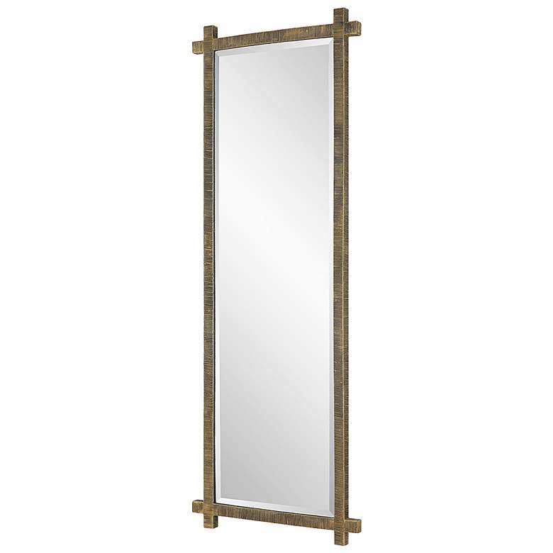 Image 6 Uttermost Abanu Ribbed Gold Dressing Mirror more views