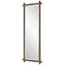 Uttermost Abanu Ribbed Gold Dressing Mirror in scene