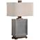 Uttermost Abbot 27 1/2" Crackled Gray Glaze Ceramic Table Lamp