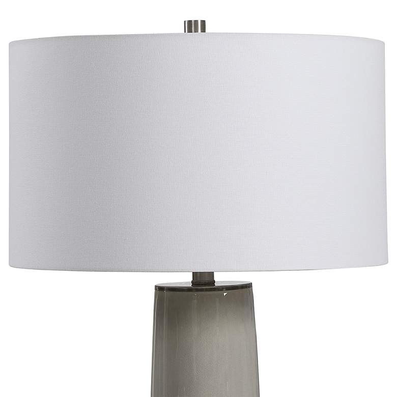 Image 4 Uttermost Abdel 30 3/4 inch Light Gray Glaze Ceramic Table Lamp more views