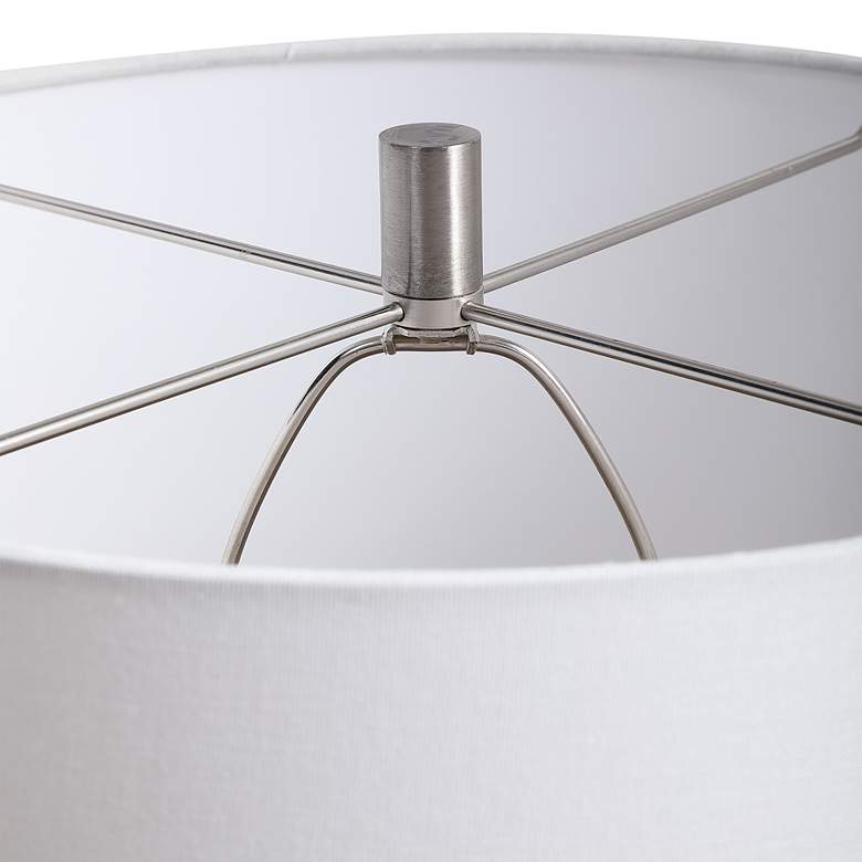Image 5 Uttermost Abdel 30 3/4" Light Gray Glaze Ceramic Table Lamp more views