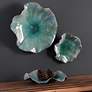 1_Uttermost Abella Sea Blue 3-Piece Ceramic Flower Set