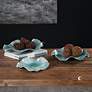 7_Uttermost Abella Sea Blue 3-Piece Ceramic Flower Set more views