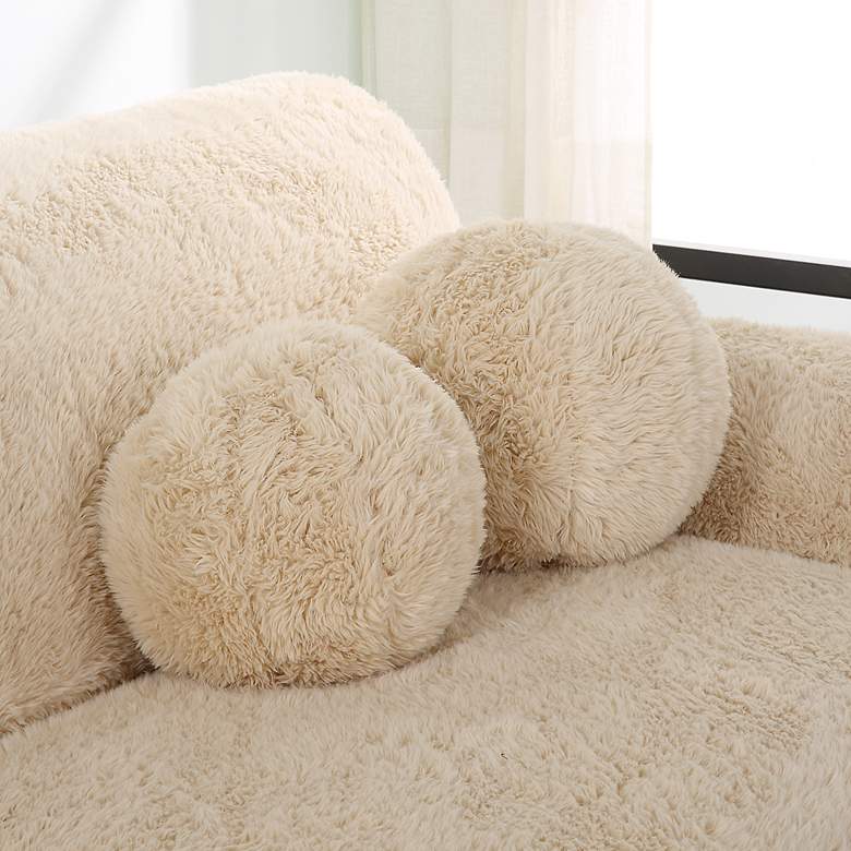 Image 1 Uttermost Abide Caramel Decorative Ball Pillows Set of 2