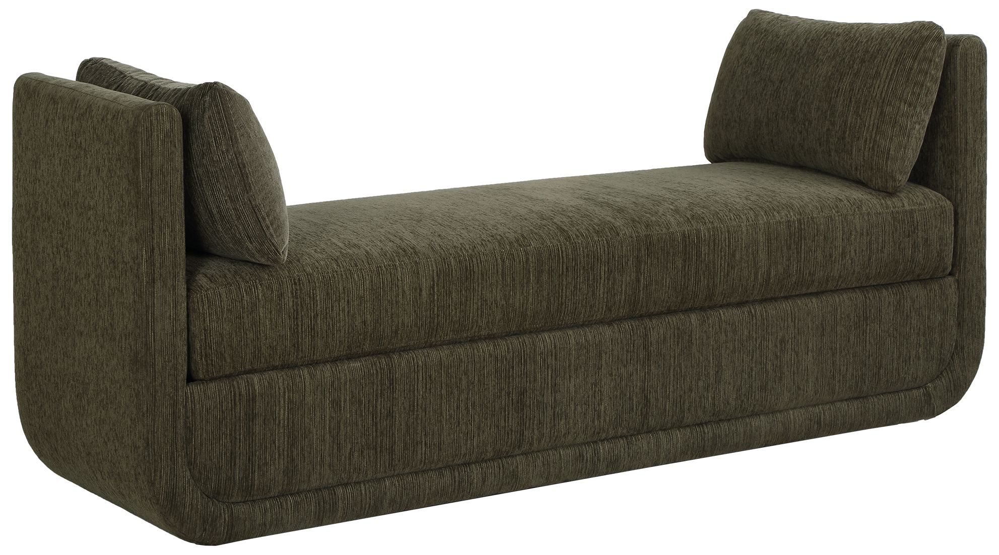 Image 4 Uttermost Abound 60" Wide Herb Polyester Oversized Bench more views