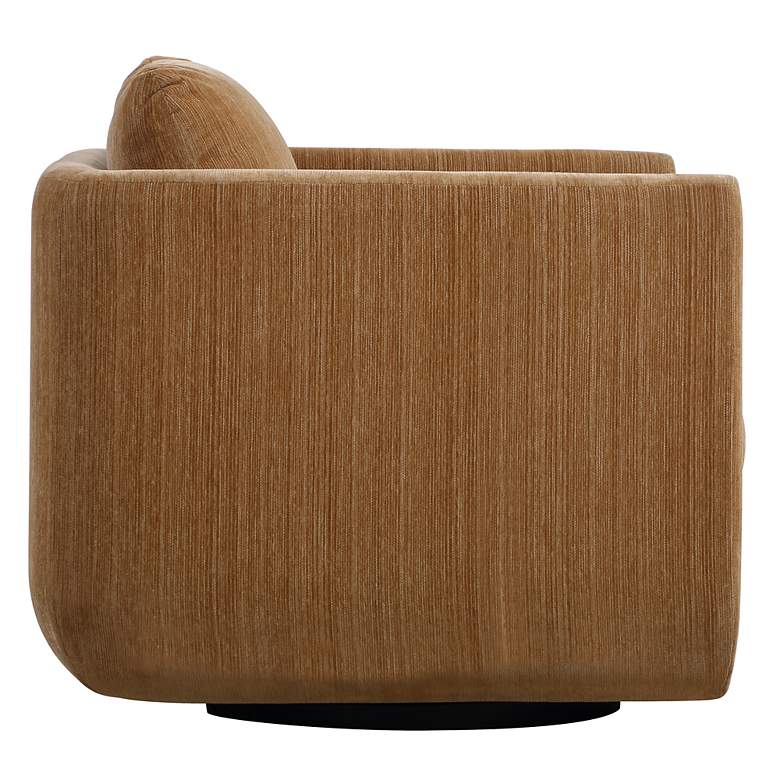 Image 6 Uttermost Abound Ginger Chenille Swivel Chair more views