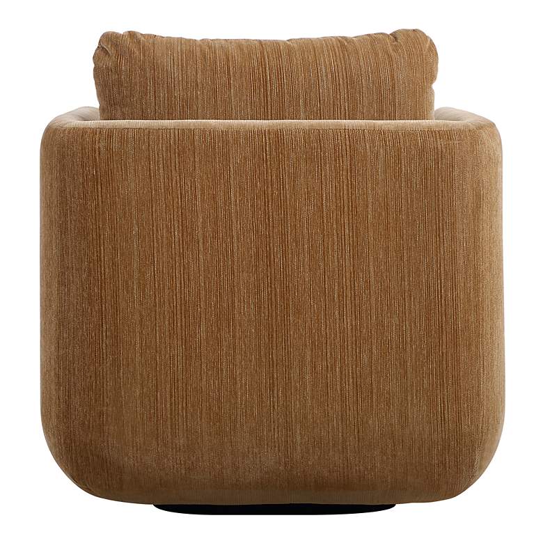 Image 7 Uttermost Abound Ginger Chenille Swivel Chair more views