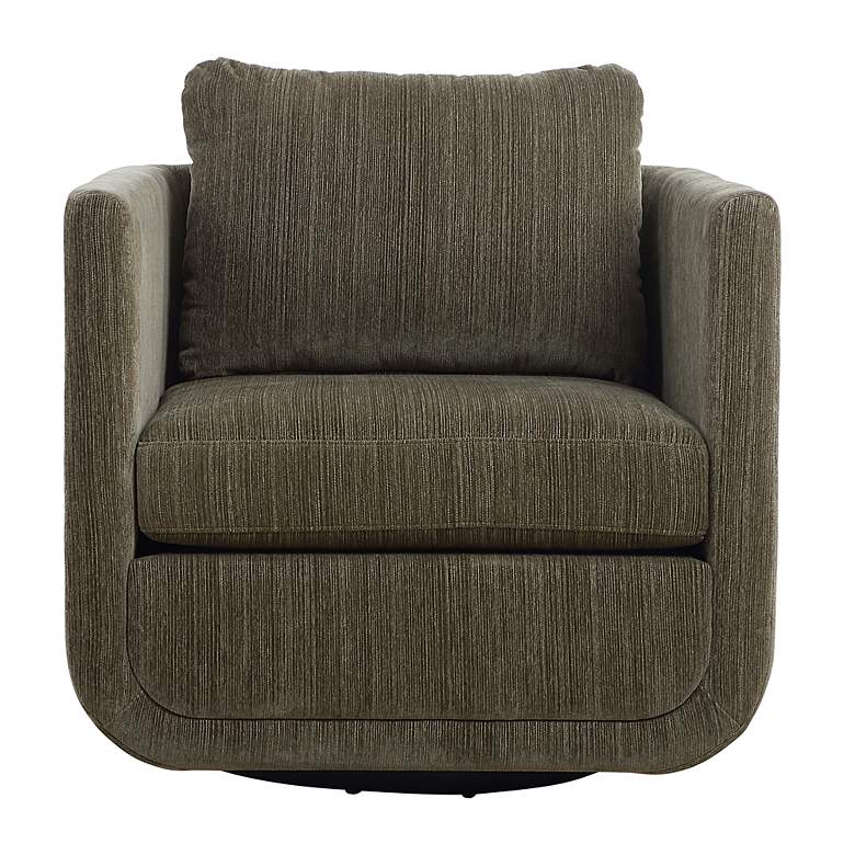 Image 2 Uttermost Abound Herb Chenille Swivel Chair