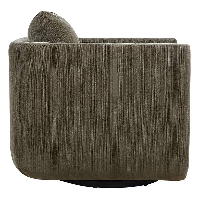 Image 5 Uttermost Abound Herb Chenille Swivel Chair more views