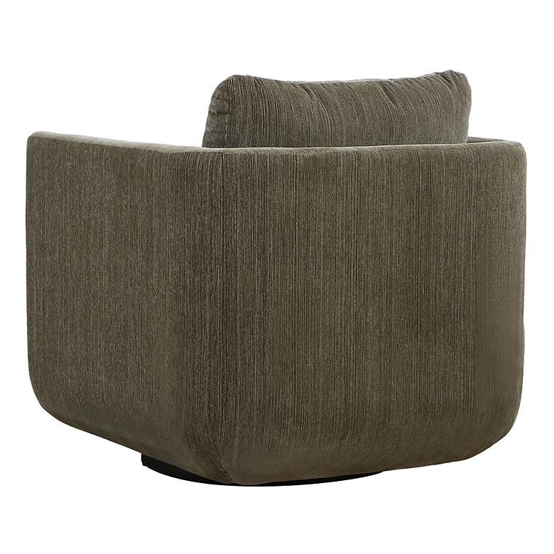 Image 7 Uttermost Abound Herb Chenille Swivel Chair more views