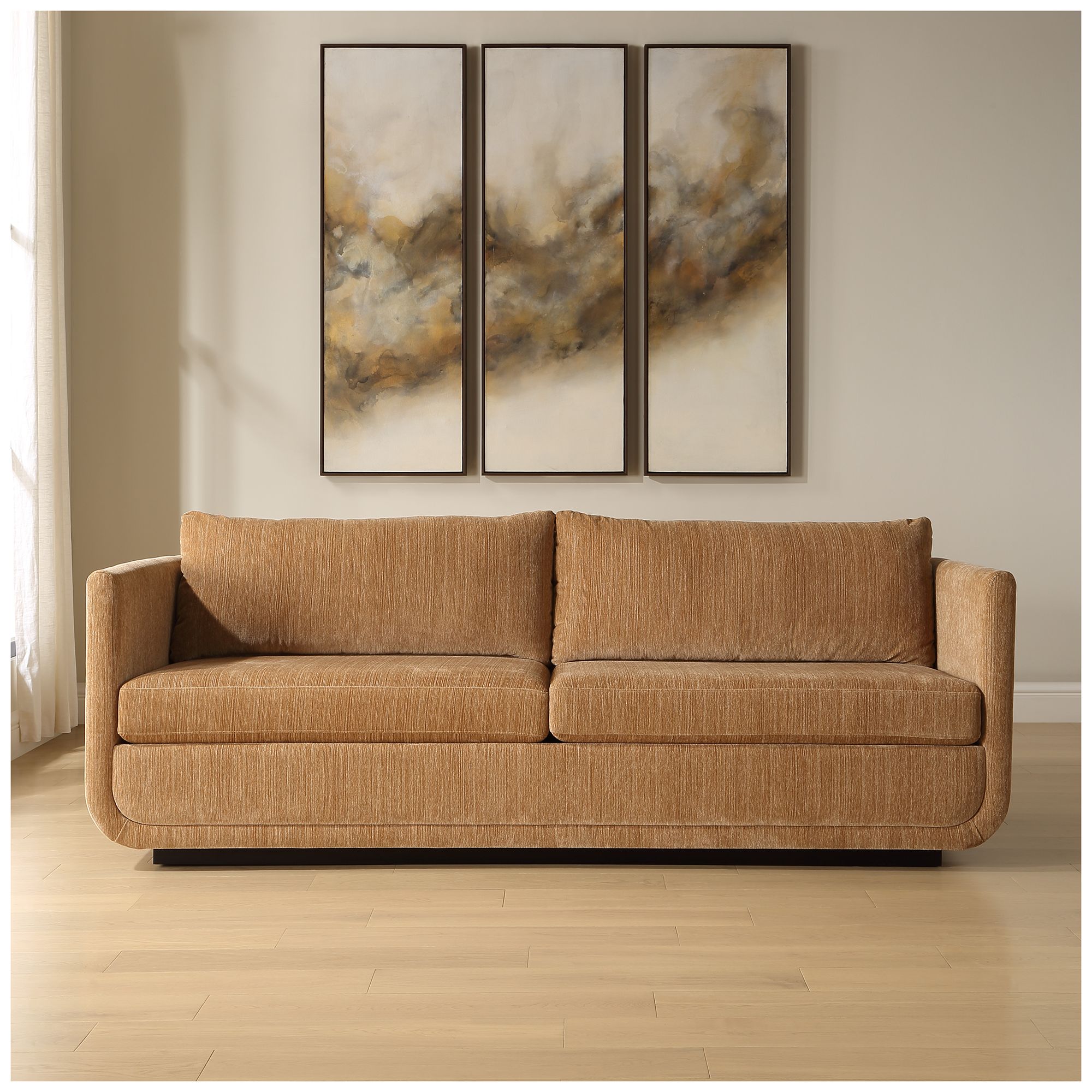 Image 3 Uttermost Abound Sofa in Ginger Polyester Chenille more views