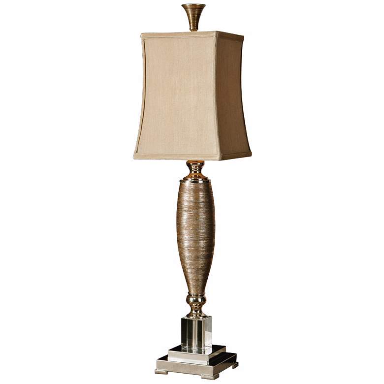 Image 1 Uttermost Abriella Metallic Gold and Porcelain Table Lamp